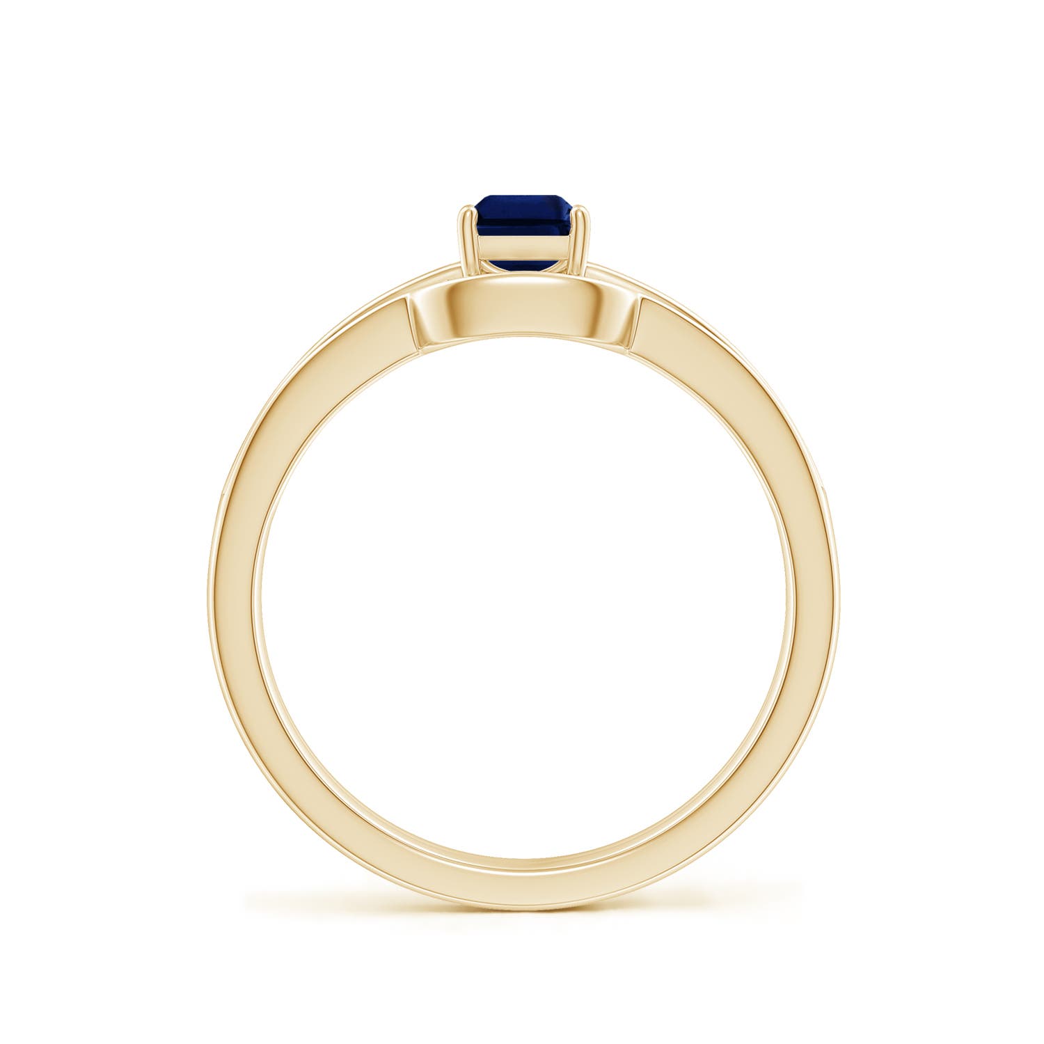 AAA - Blue Sapphire / 0.88 CT / 14 KT Yellow Gold