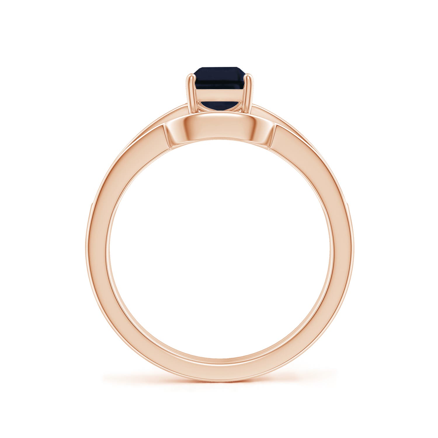 A - Blue Sapphire / 1.32 CT / 14 KT Rose Gold