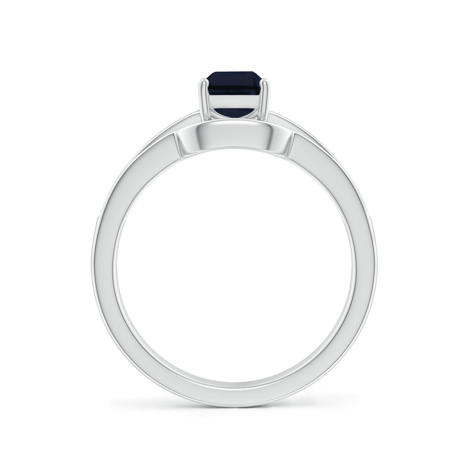 A - Blue Sapphire / 1.32 CT / 14 KT White Gold