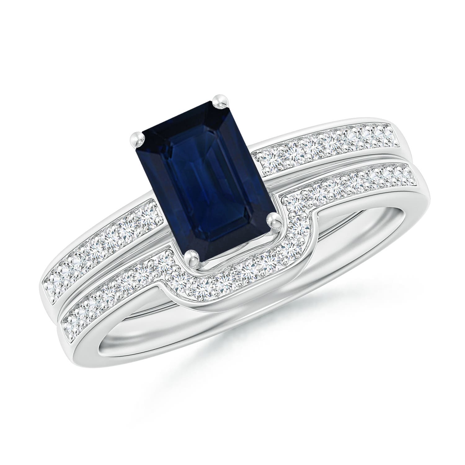 AA - Blue Sapphire / 1.32 CT / 14 KT White Gold