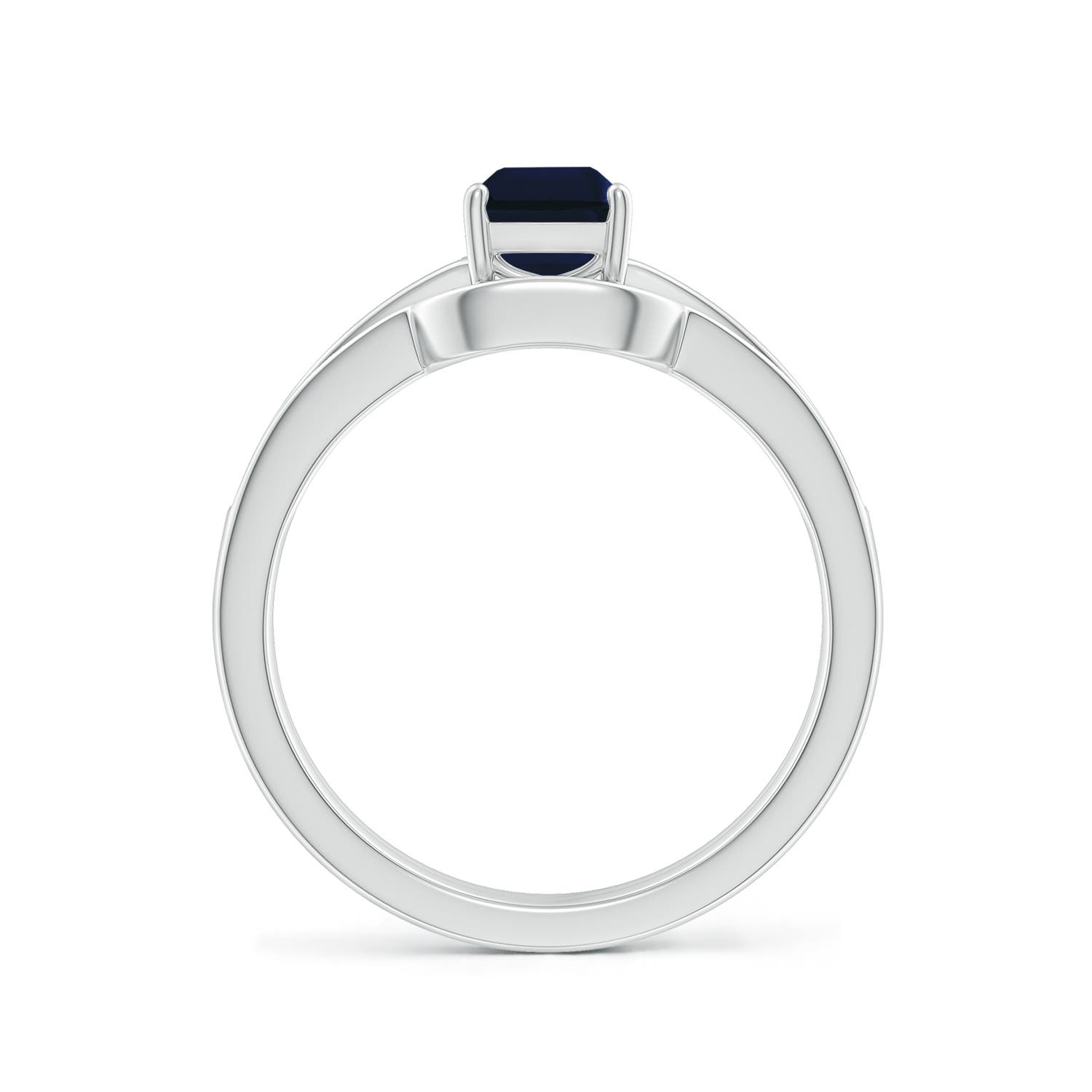 AA - Blue Sapphire / 1.32 CT / 14 KT White Gold