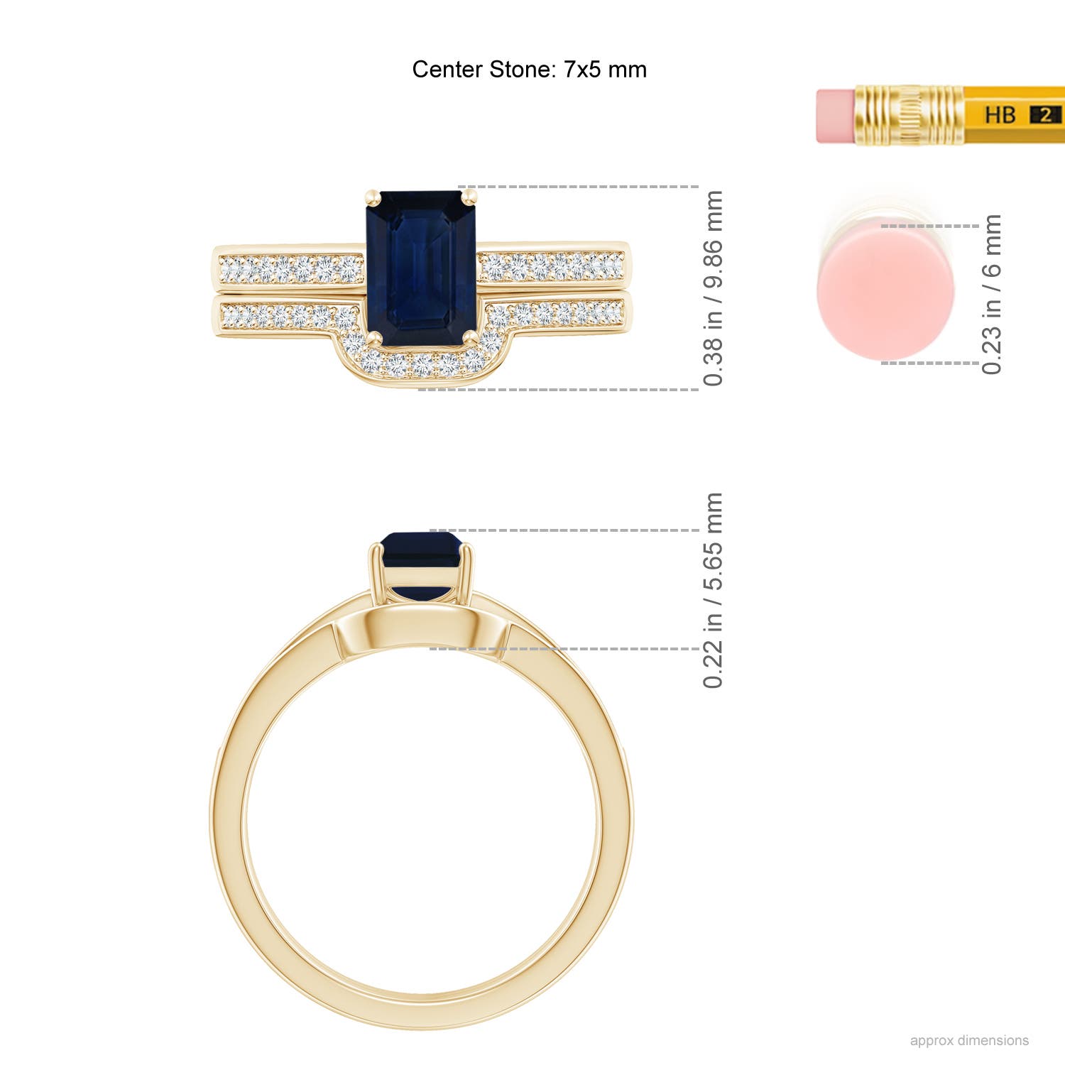 AA - Blue Sapphire / 1.32 CT / 14 KT Yellow Gold