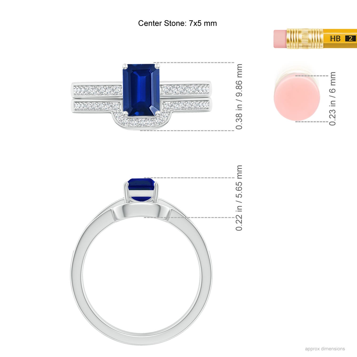 AAAA - Blue Sapphire / 1.32 CT / 14 KT White Gold