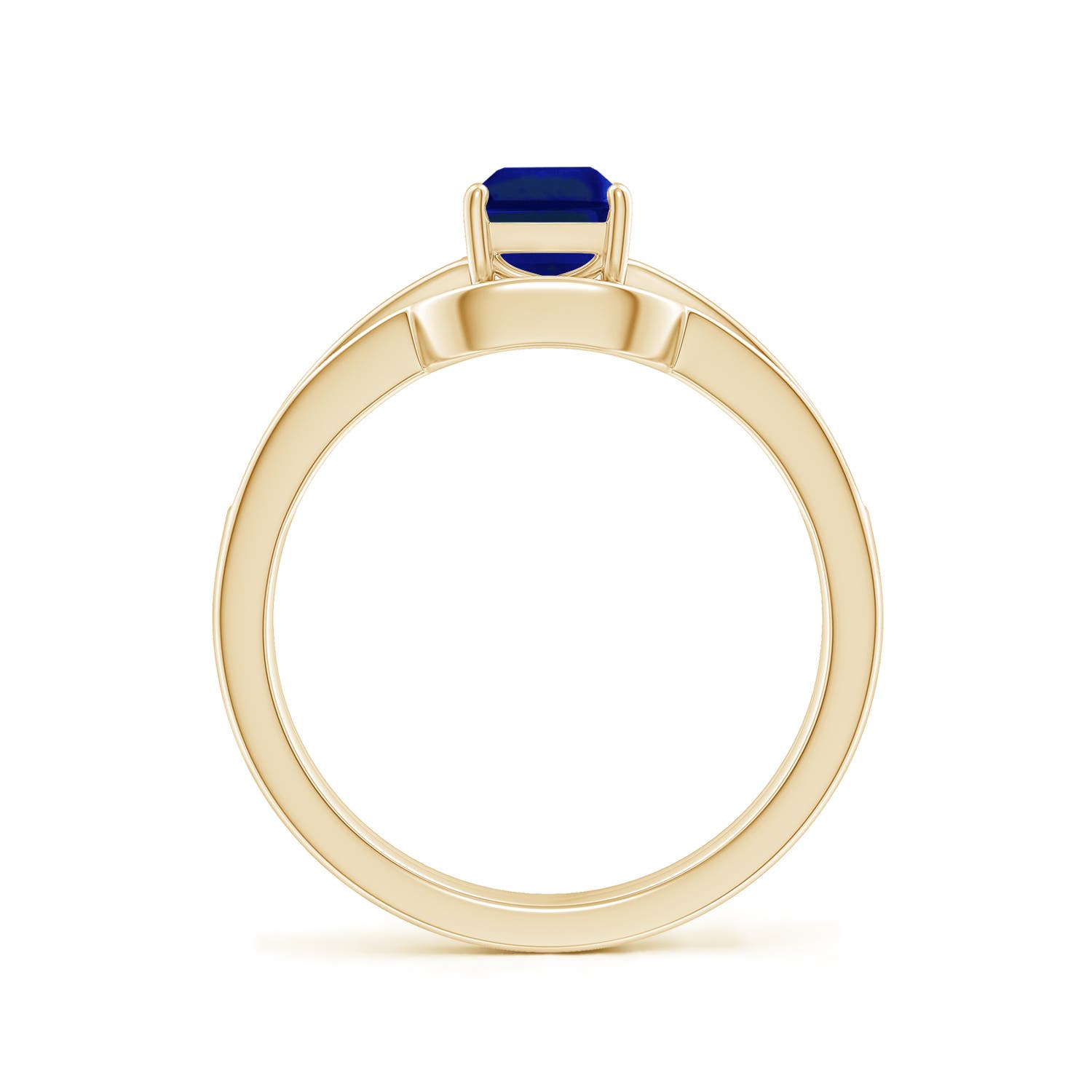 AAAA - Blue Sapphire / 1.32 CT / 14 KT Yellow Gold