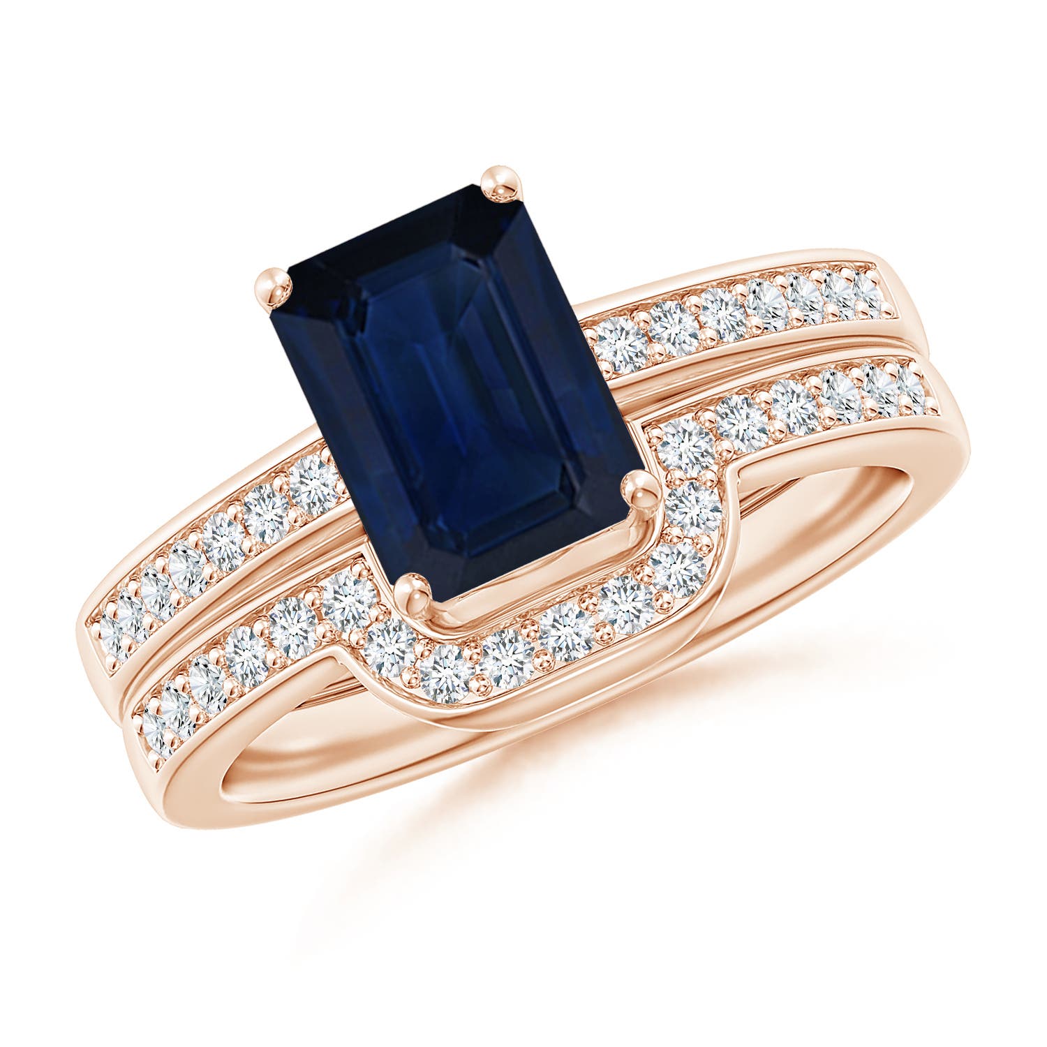 AA - Blue Sapphire / 1.98 CT / 14 KT Rose Gold