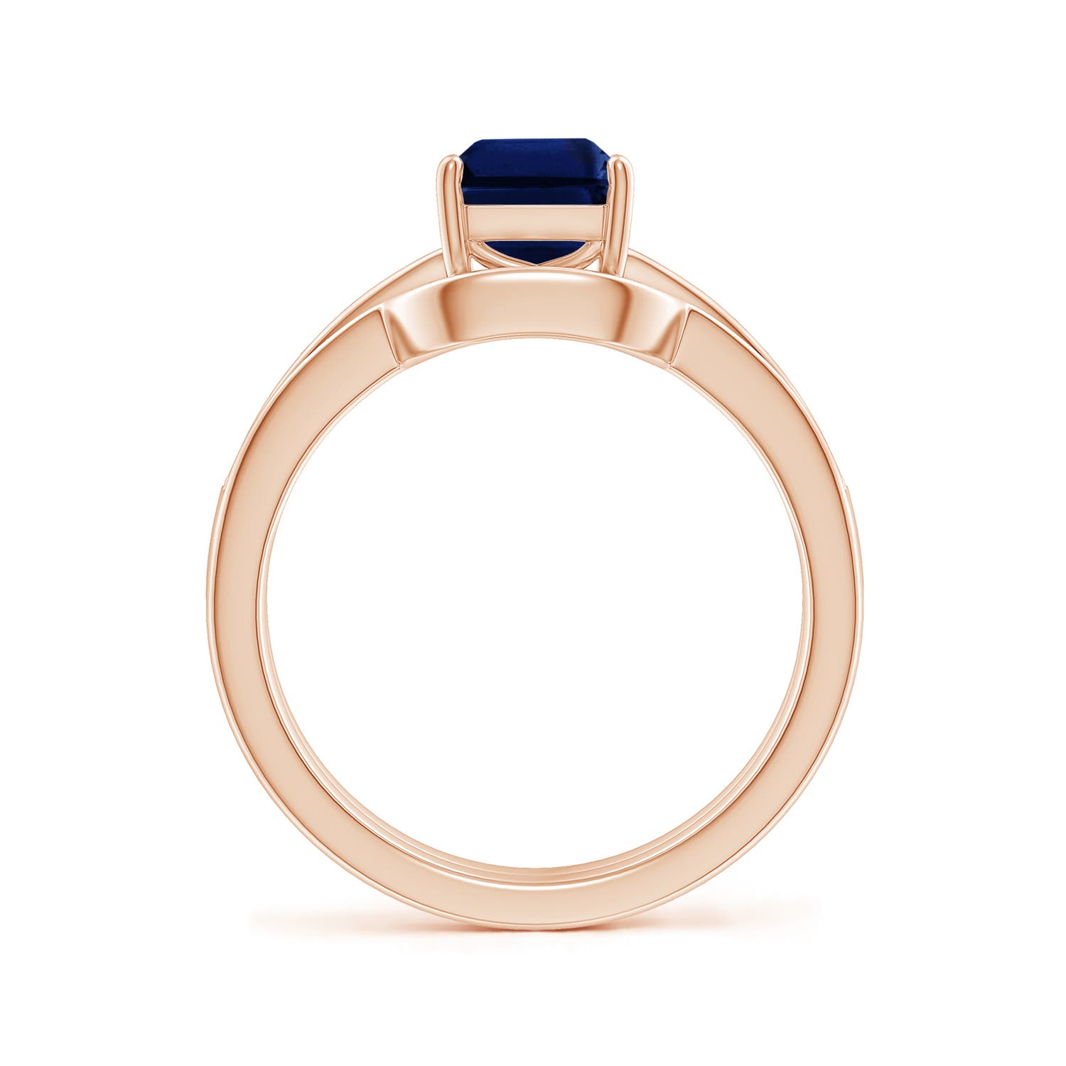 AAA - Blue Sapphire / 1.98 CT / 14 KT Rose Gold