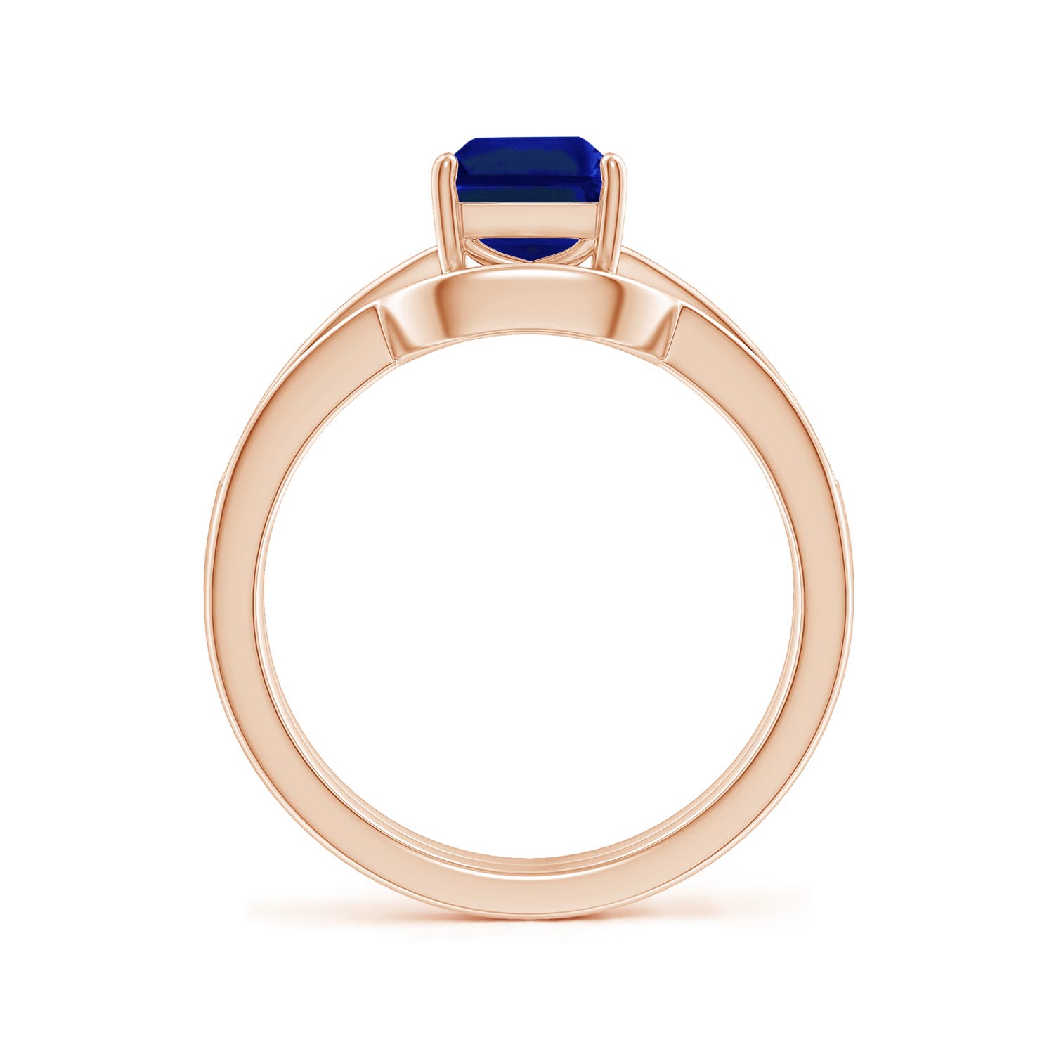 AAAA - Blue Sapphire / 1.98 CT / 14 KT Rose Gold