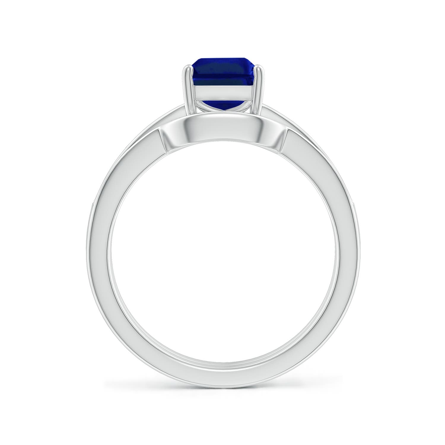 AAAA - Blue Sapphire / 1.98 CT / 14 KT White Gold