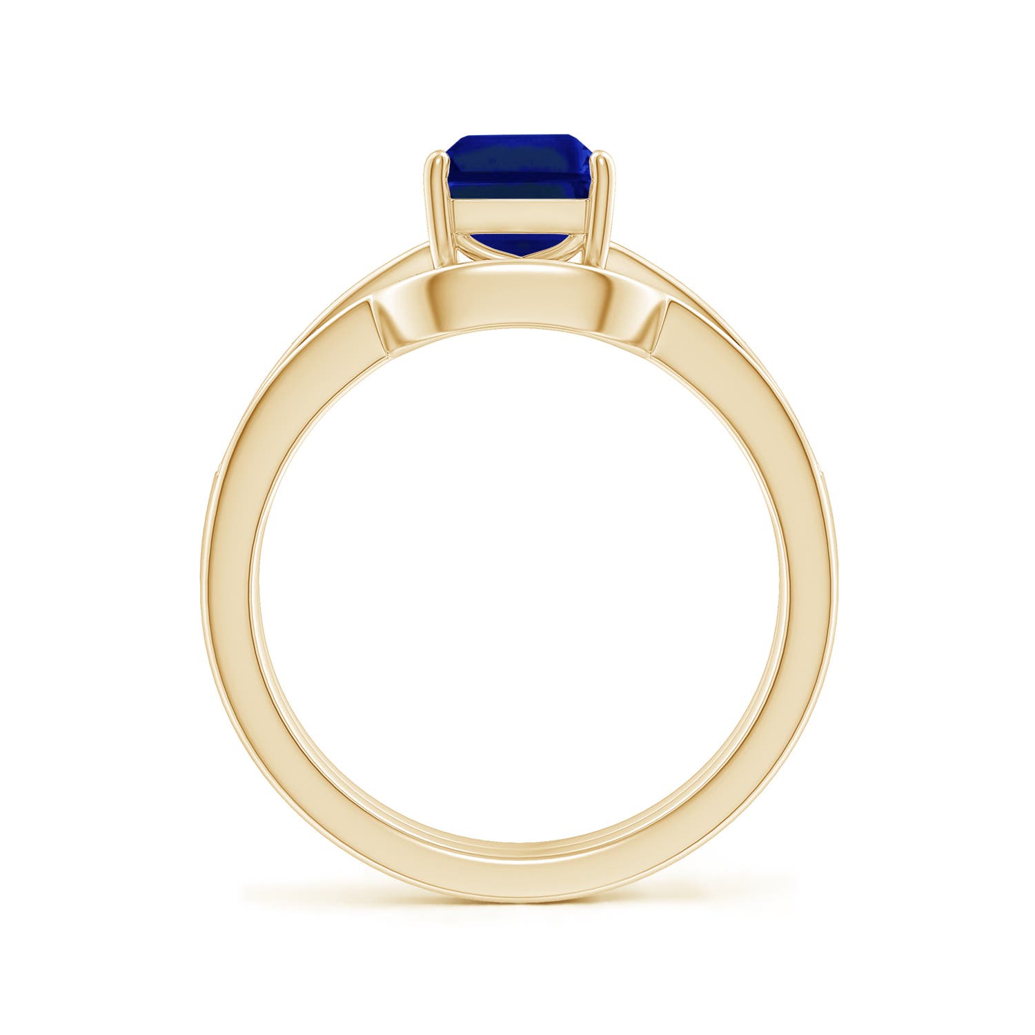 AAAA - Blue Sapphire / 1.98 CT / 14 KT Yellow Gold