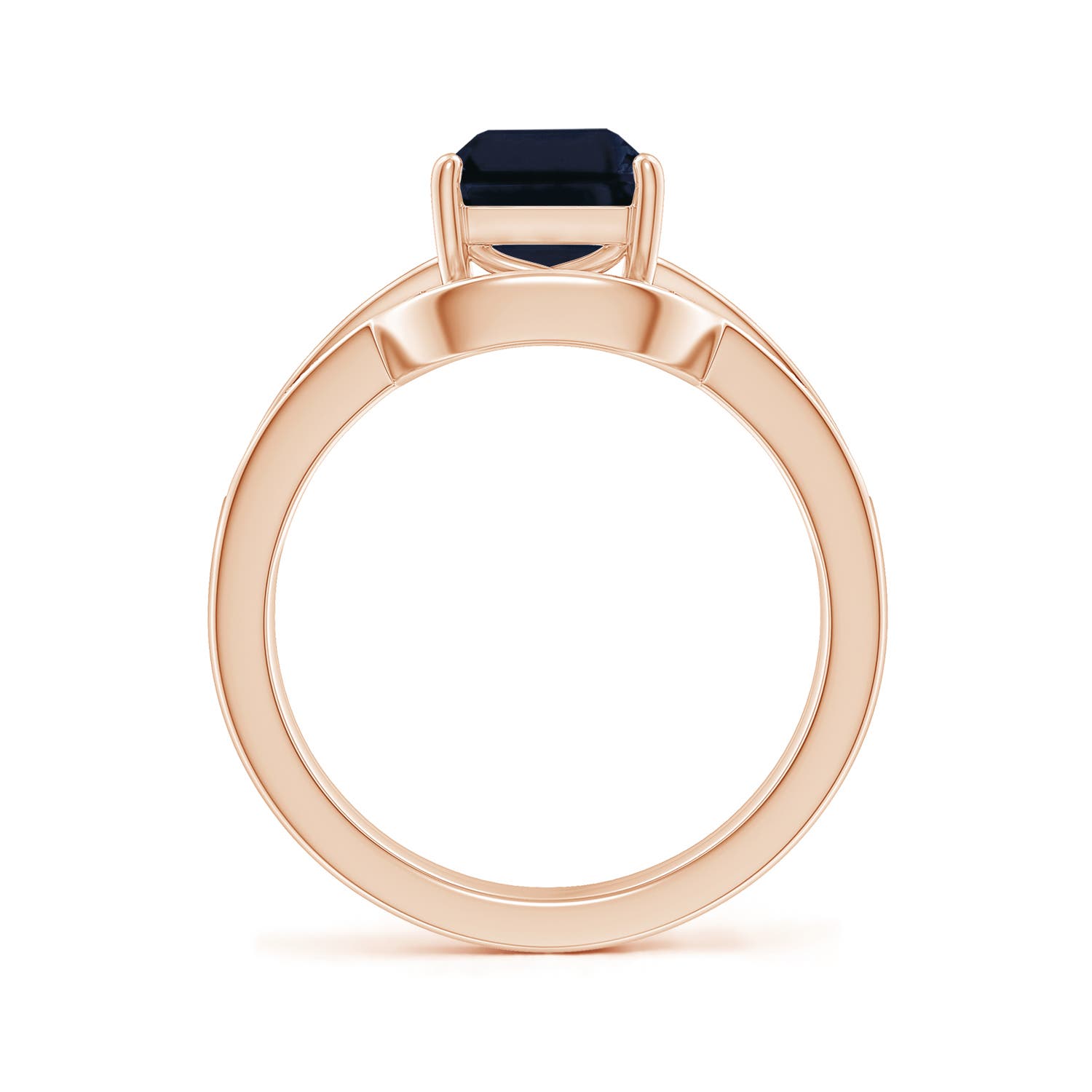 A - Blue Sapphire / 2.83 CT / 14 KT Rose Gold