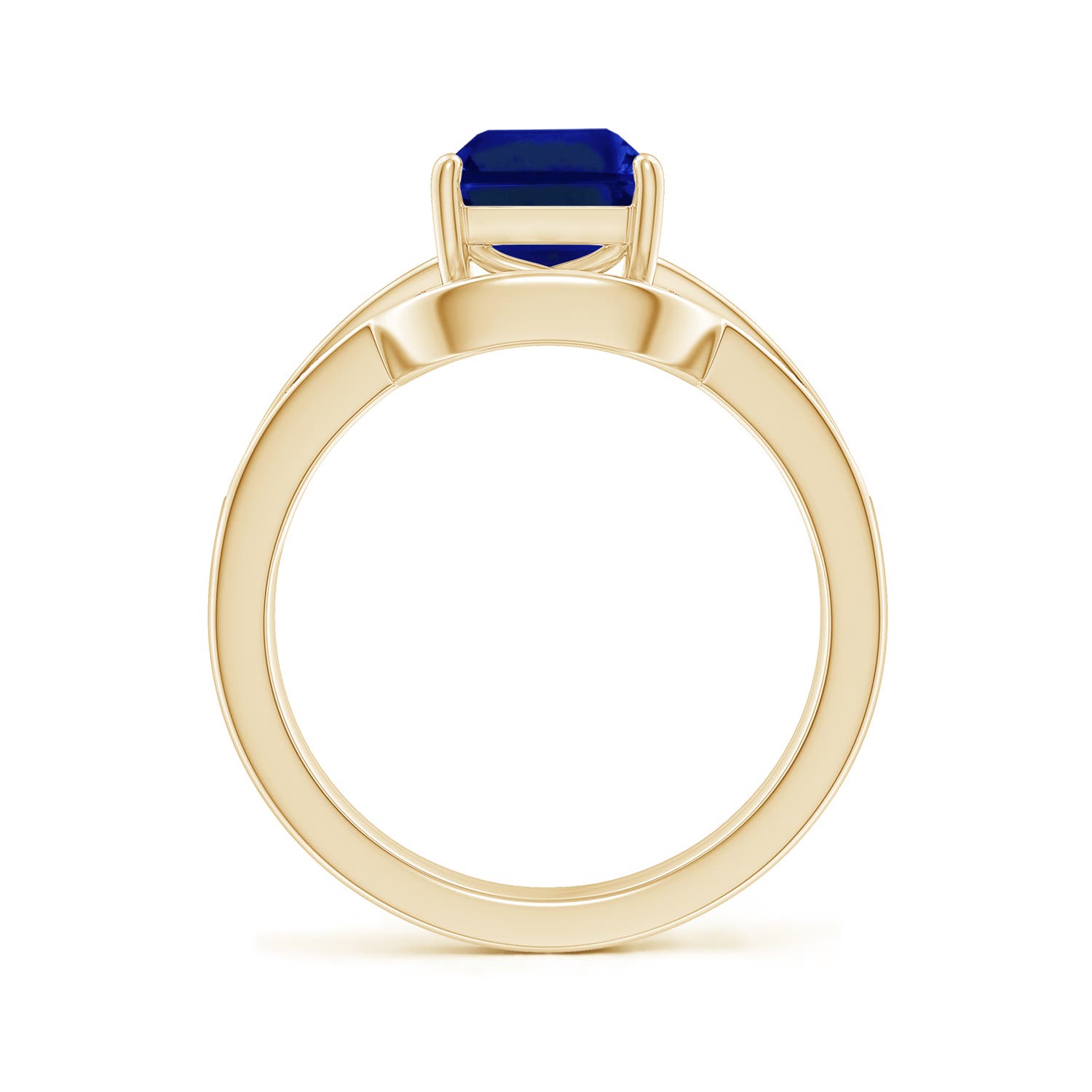 AAAA - Blue Sapphire / 2.83 CT / 14 KT Yellow Gold