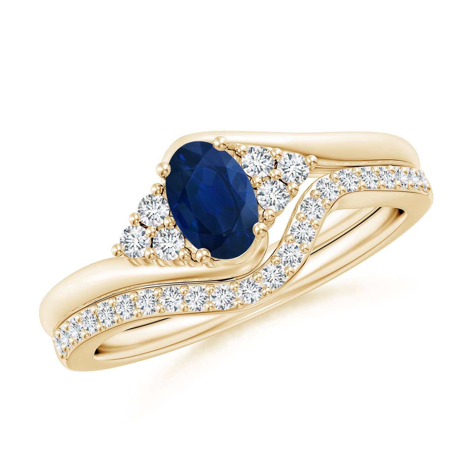 AA - Blue Sapphire / 0.85 CT / 14 KT Yellow Gold