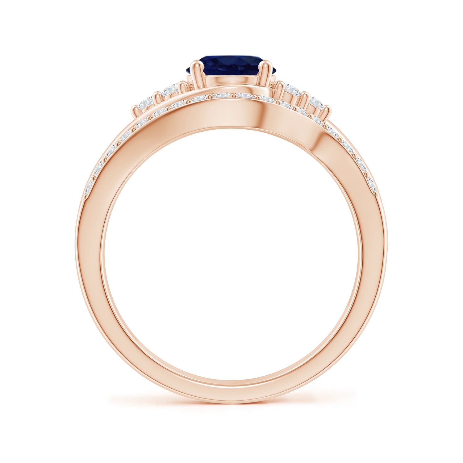 A - Blue Sapphire / 1.94 CT / 14 KT Rose Gold