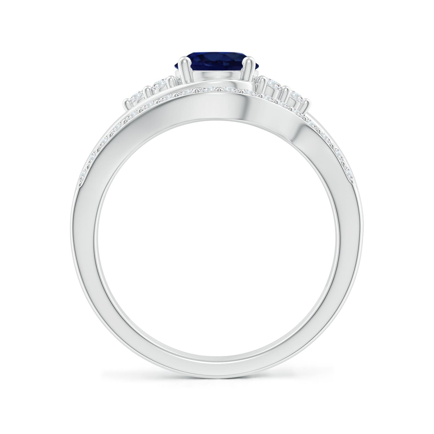 A - Blue Sapphire / 1.94 CT / 14 KT White Gold