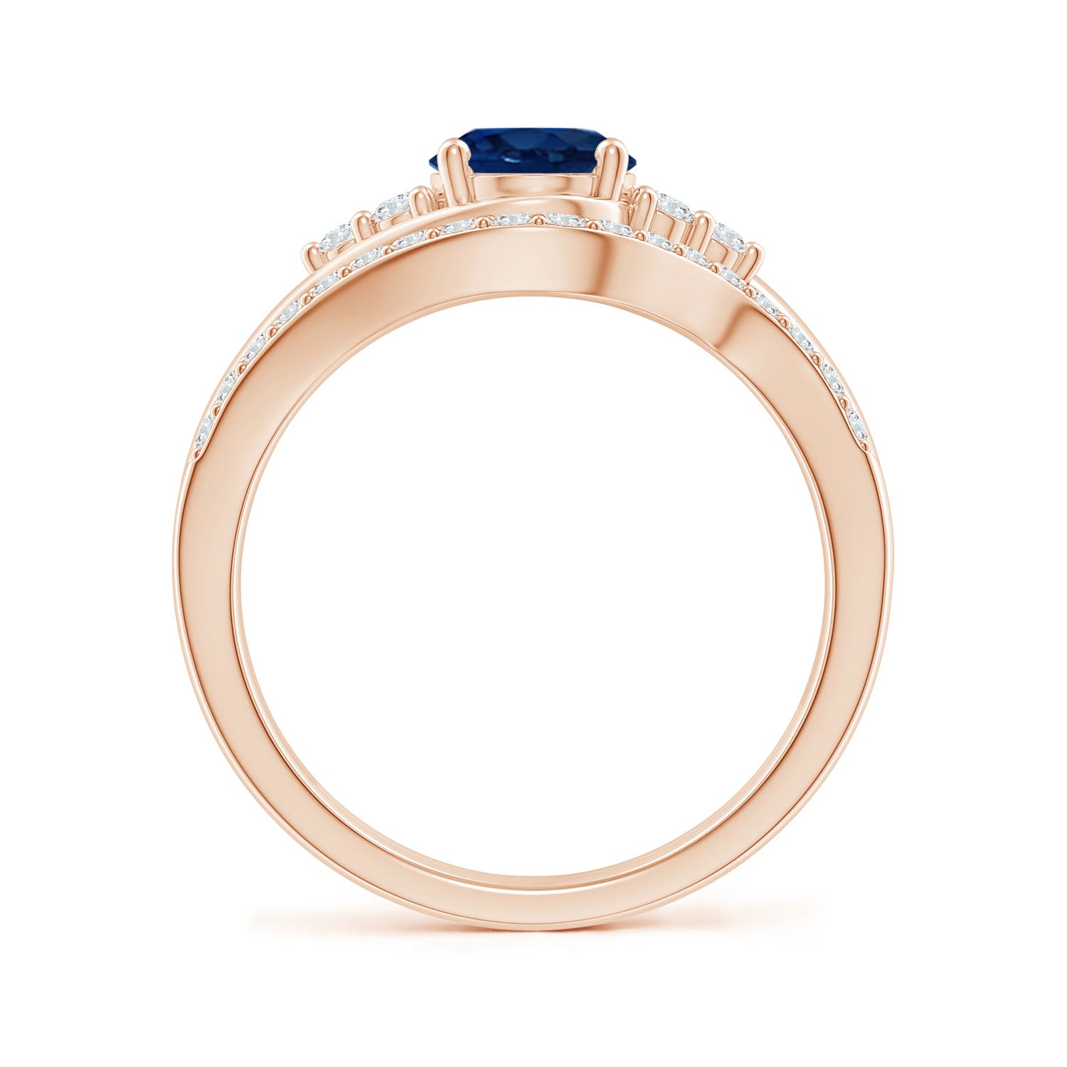 AA - Blue Sapphire / 1.94 CT / 14 KT Rose Gold