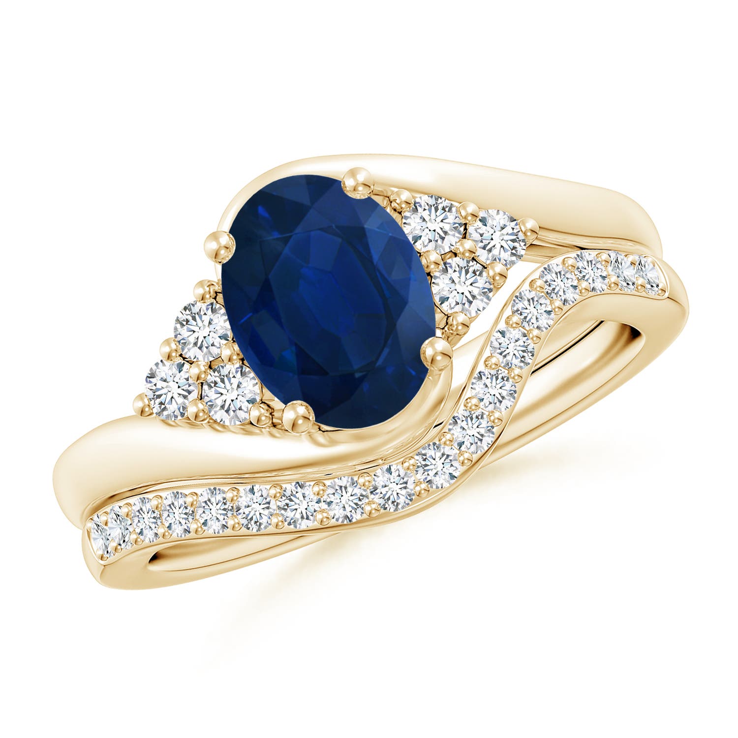 AA - Blue Sapphire / 1.94 CT / 14 KT Yellow Gold