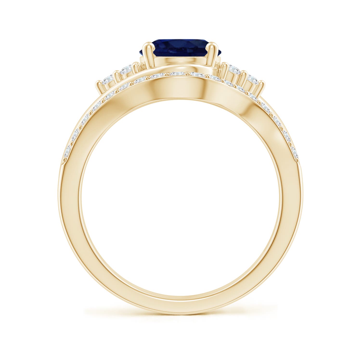 A - Blue Sapphire / 2.41 CT / 14 KT Yellow Gold