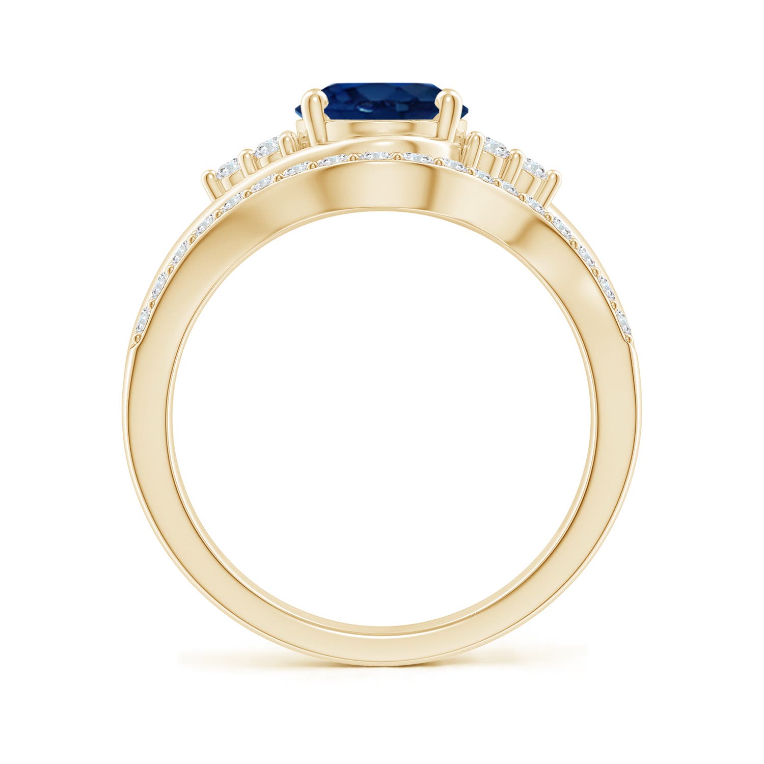 AA - Blue Sapphire / 2.41 CT / 14 KT Yellow Gold