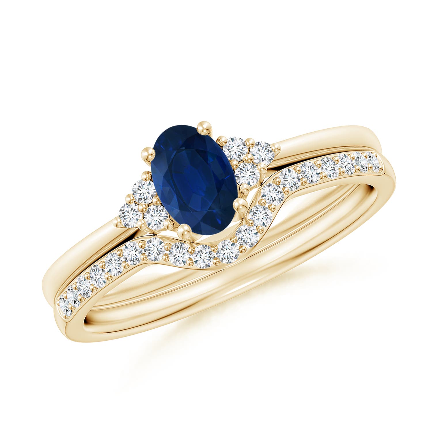 AA - Blue Sapphire / 0.81 CT / 14 KT Yellow Gold