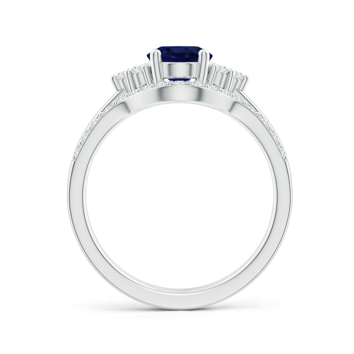 A - Blue Sapphire / 1.86 CT / 14 KT White Gold