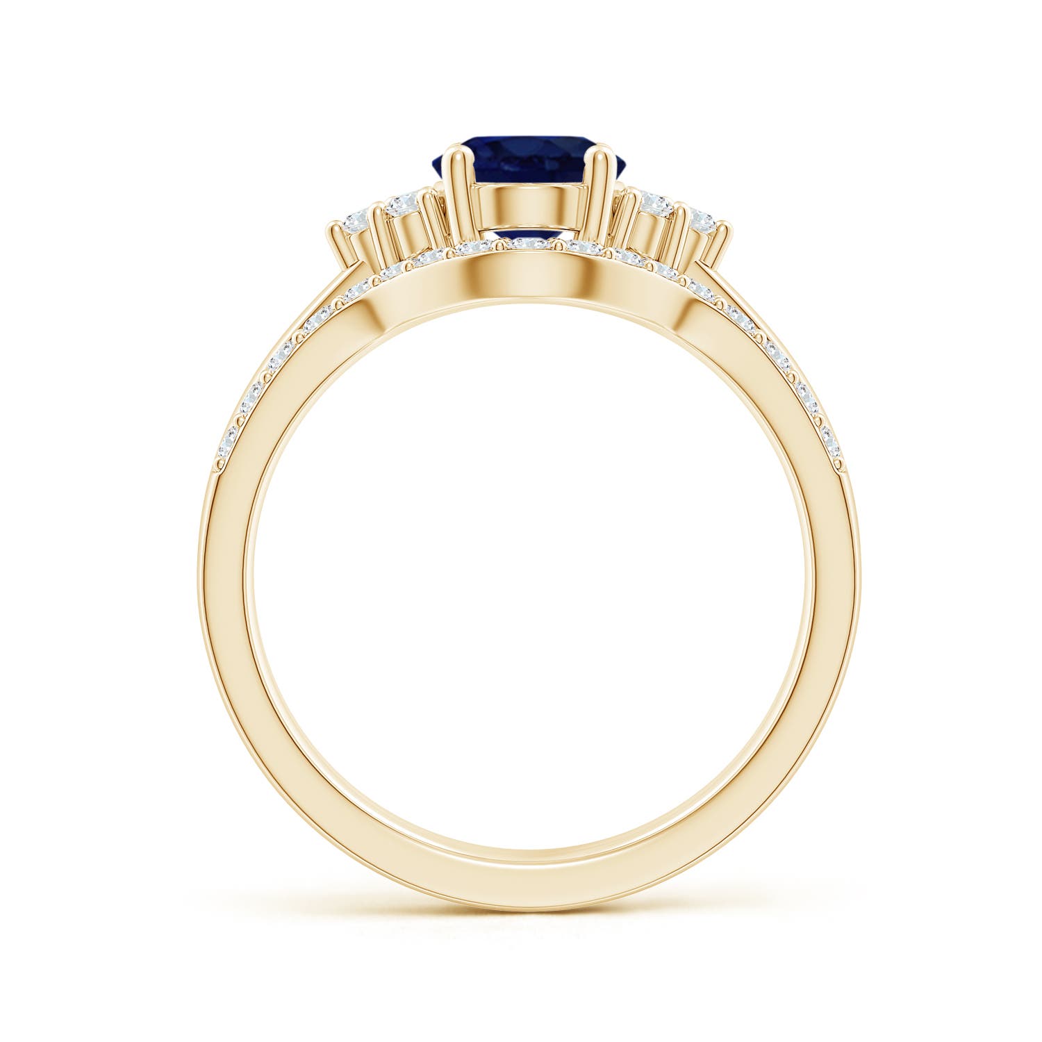 A - Blue Sapphire / 1.86 CT / 14 KT Yellow Gold