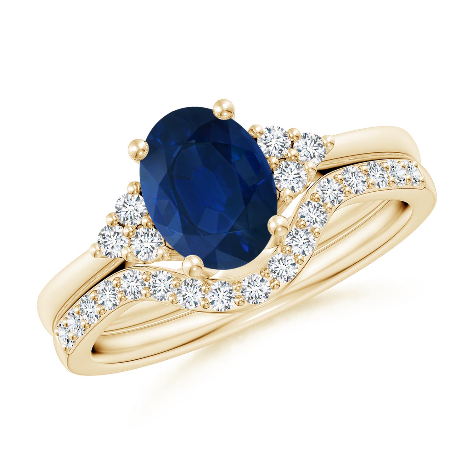 AA - Blue Sapphire / 1.86 CT / 14 KT Yellow Gold