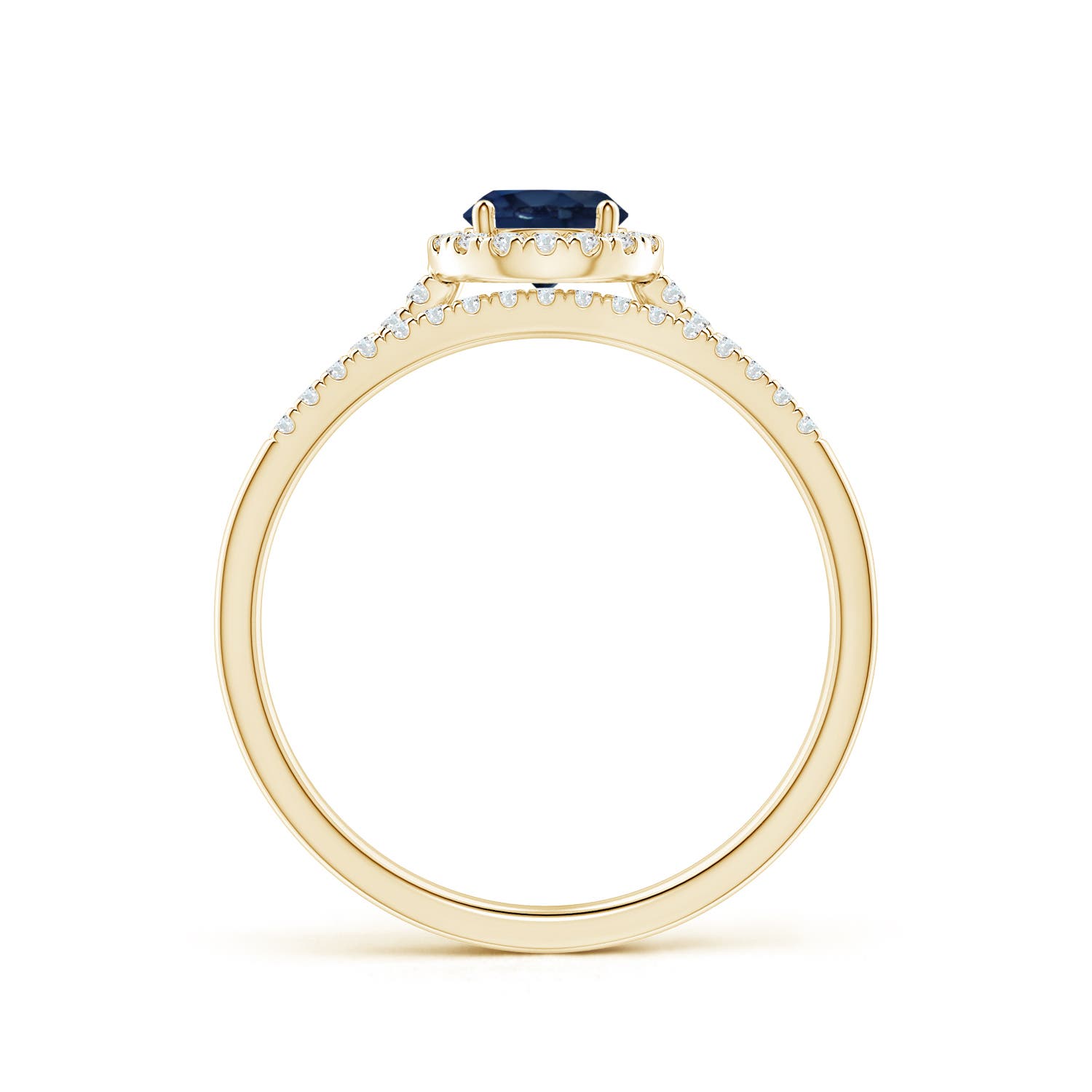 AA - Blue Sapphire / 0.87 CT / 14 KT Yellow Gold