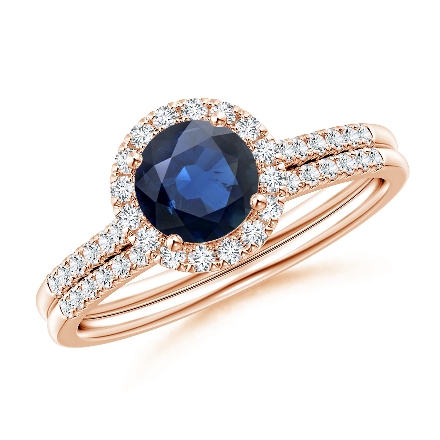 AA - Blue Sapphire / 1.32 CT / 14 KT Rose Gold