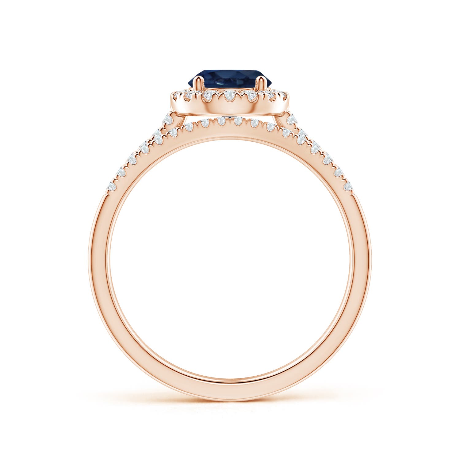 AA - Blue Sapphire / 1.32 CT / 14 KT Rose Gold