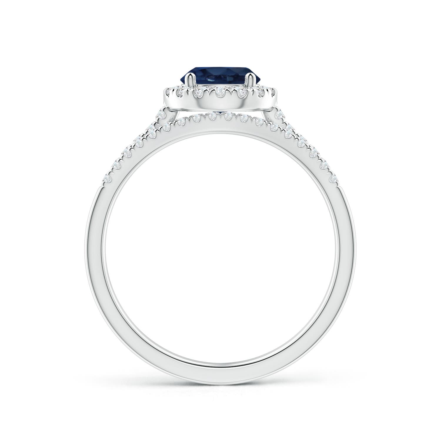 AA - Blue Sapphire / 1.32 CT / 14 KT White Gold