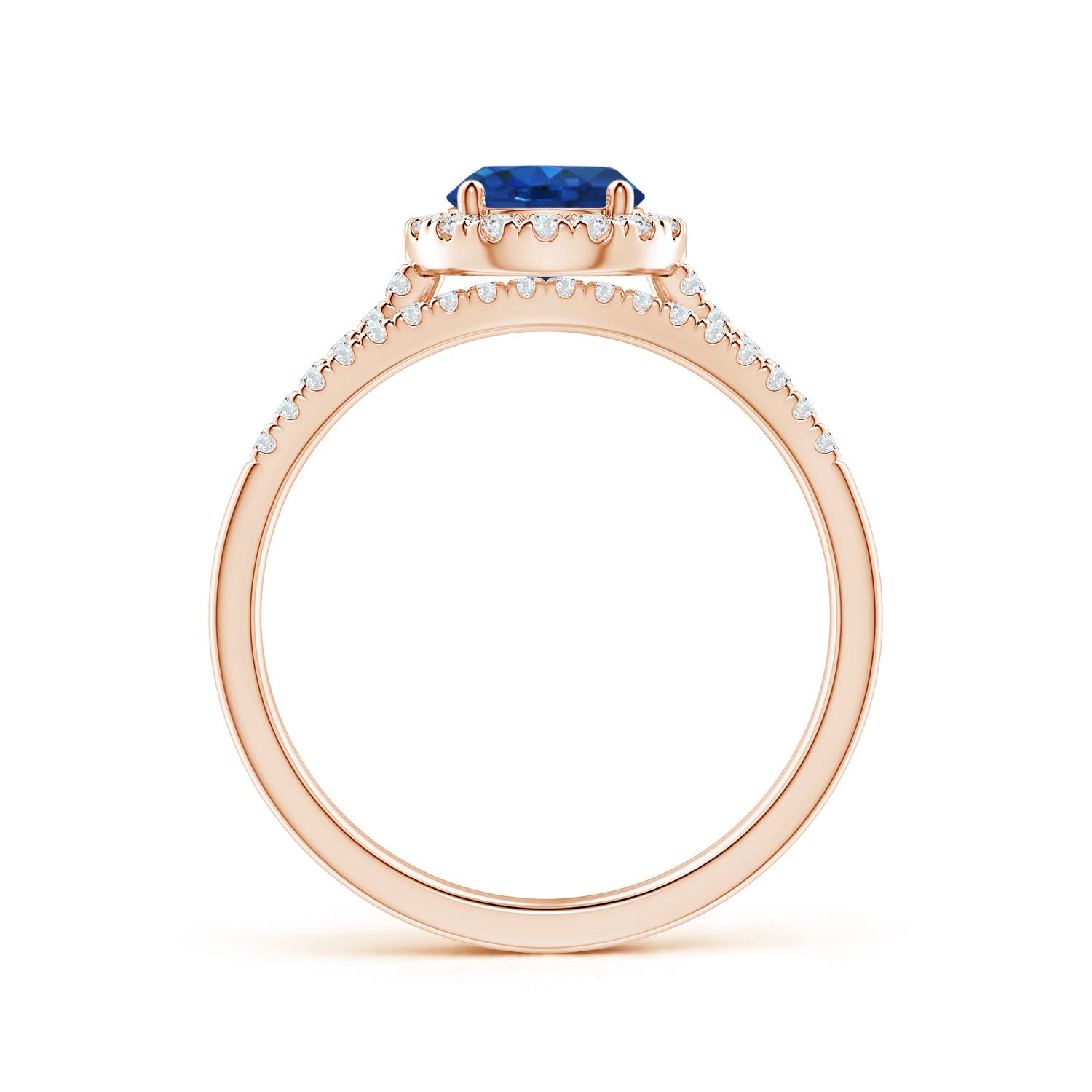 AAA - Blue Sapphire / 1.32 CT / 14 KT Rose Gold