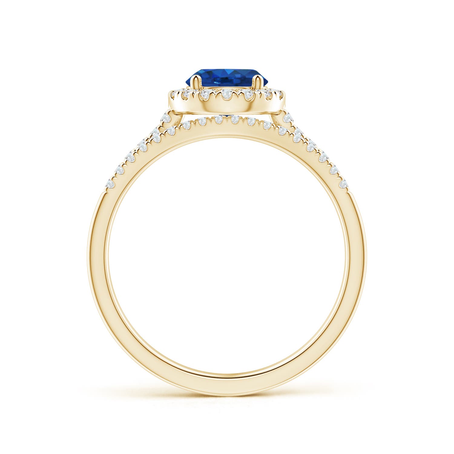 AAA - Blue Sapphire / 1.32 CT / 14 KT Yellow Gold