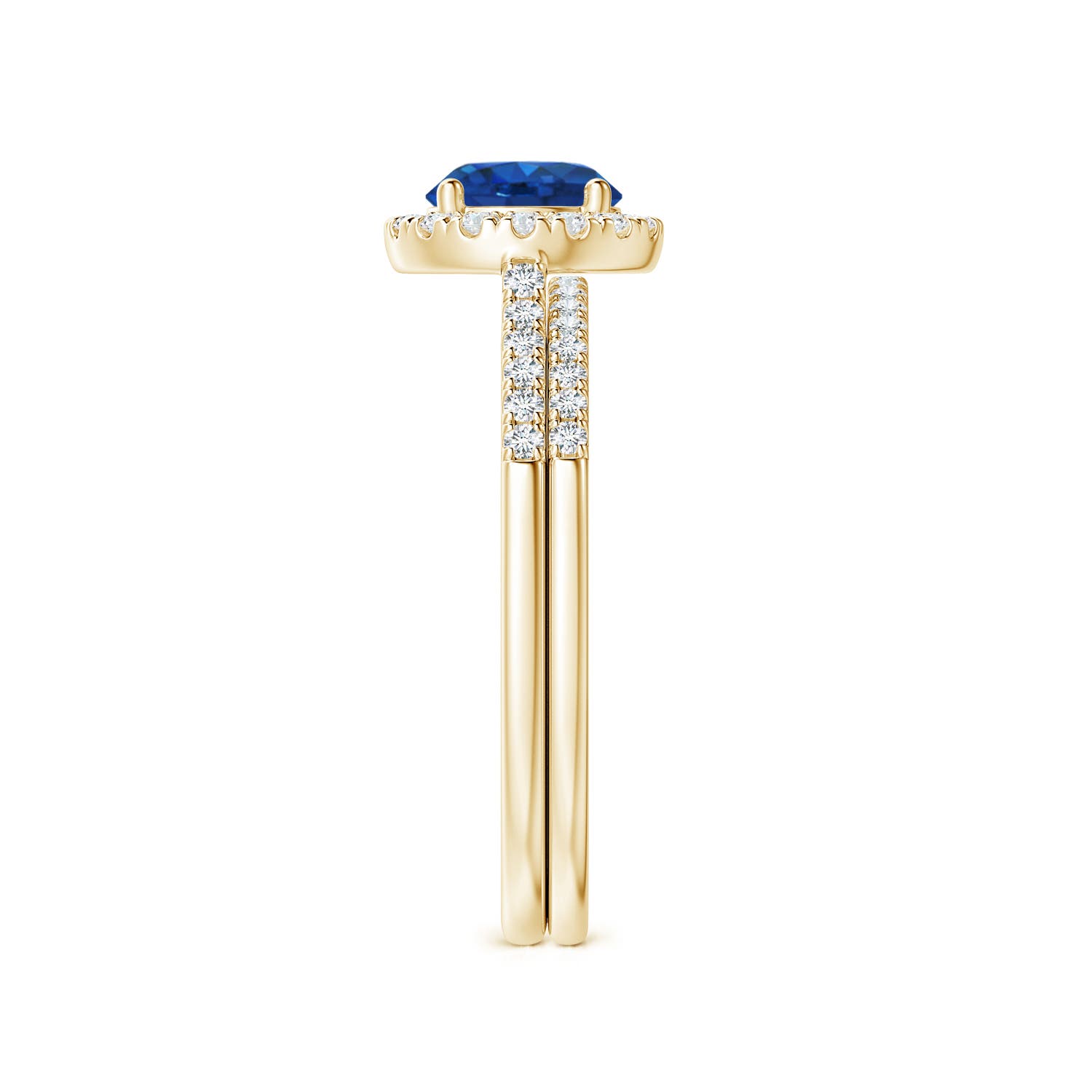 AAA - Blue Sapphire / 1.32 CT / 14 KT Yellow Gold