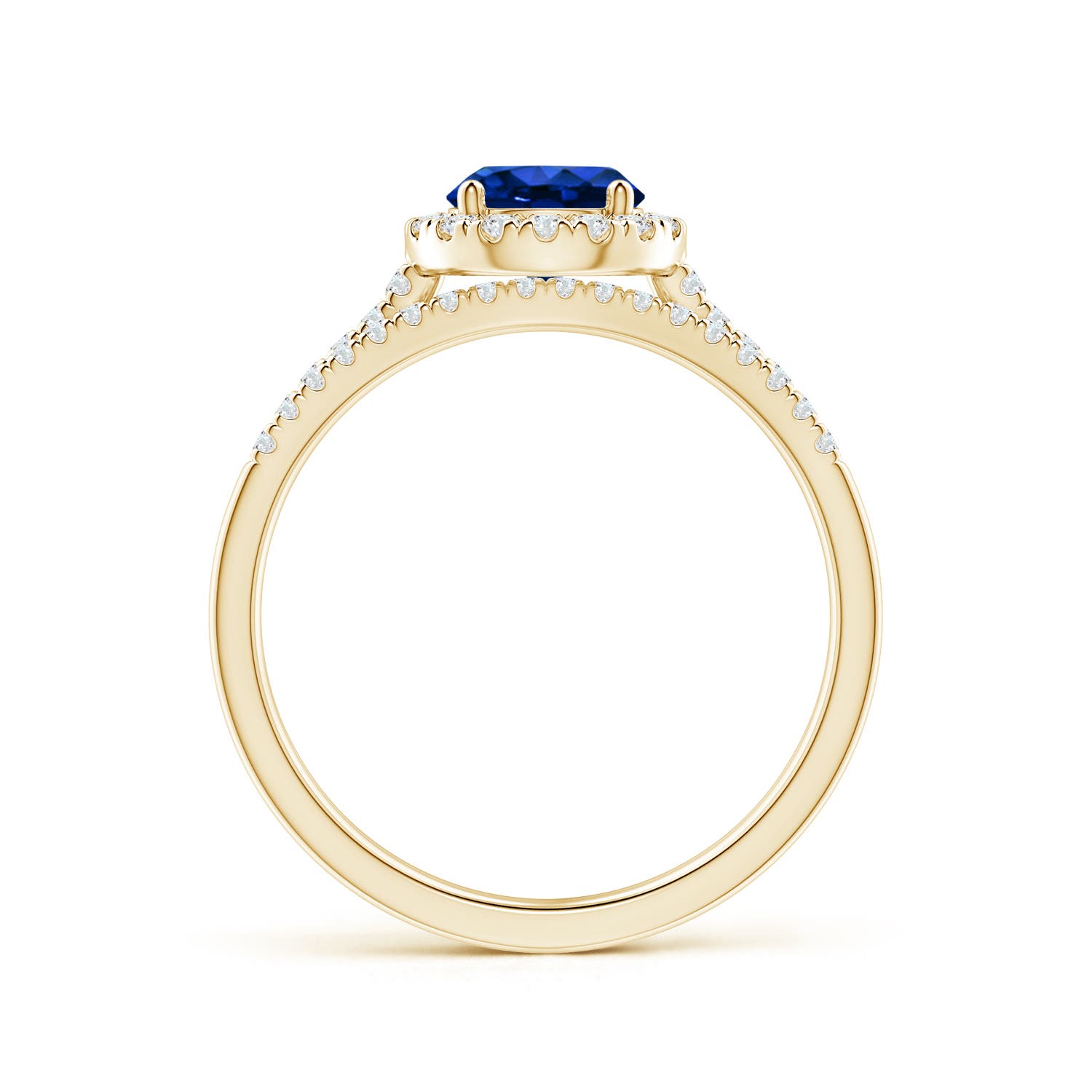 AAAA - Blue Sapphire / 1.32 CT / 14 KT Yellow Gold