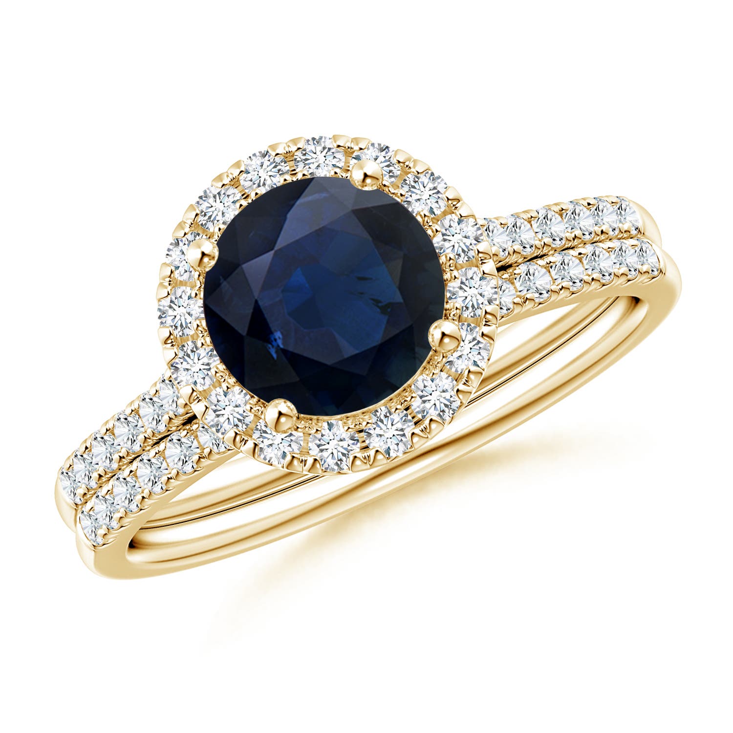 A - Blue Sapphire / 2.04 CT / 14 KT Yellow Gold