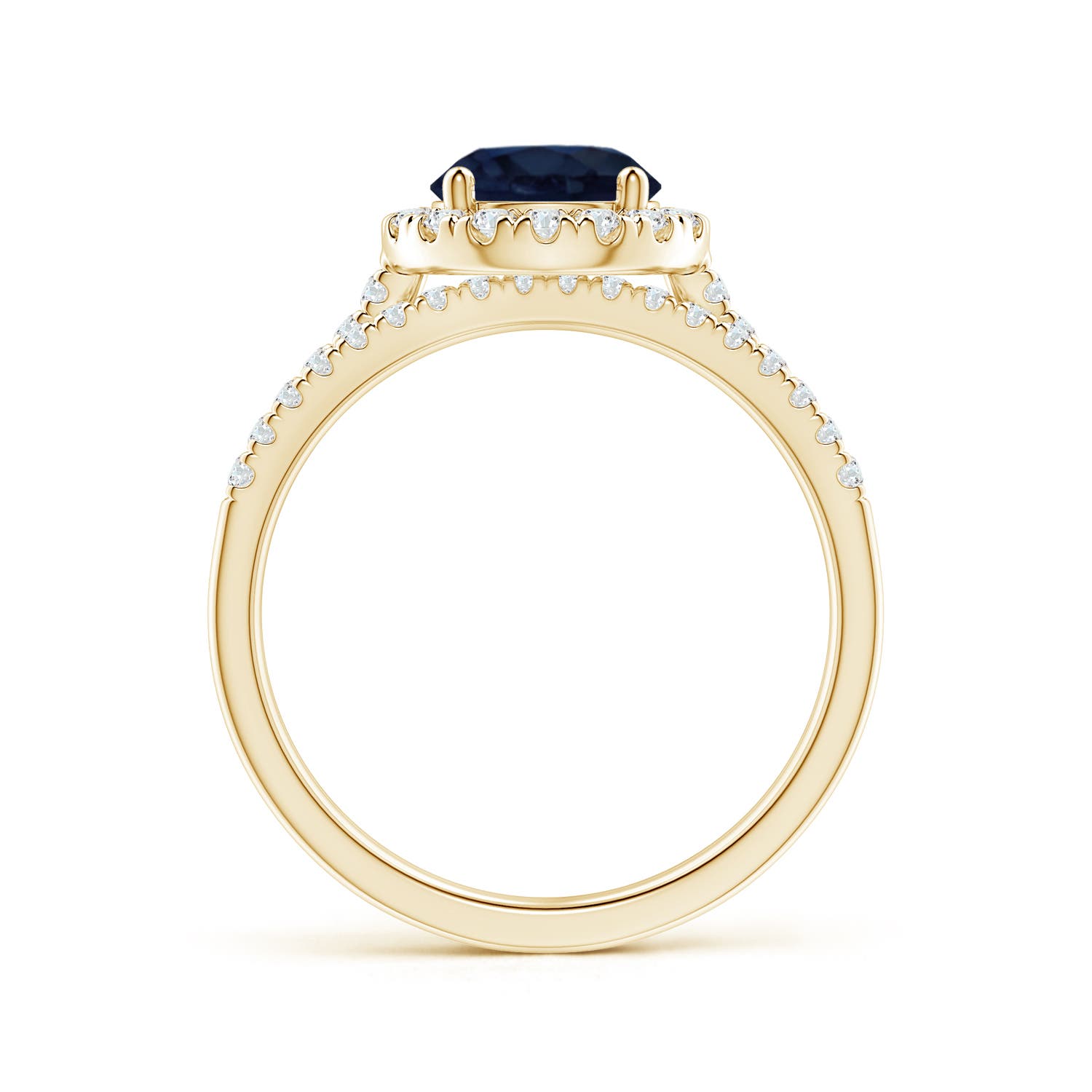 A - Blue Sapphire / 2.04 CT / 14 KT Yellow Gold