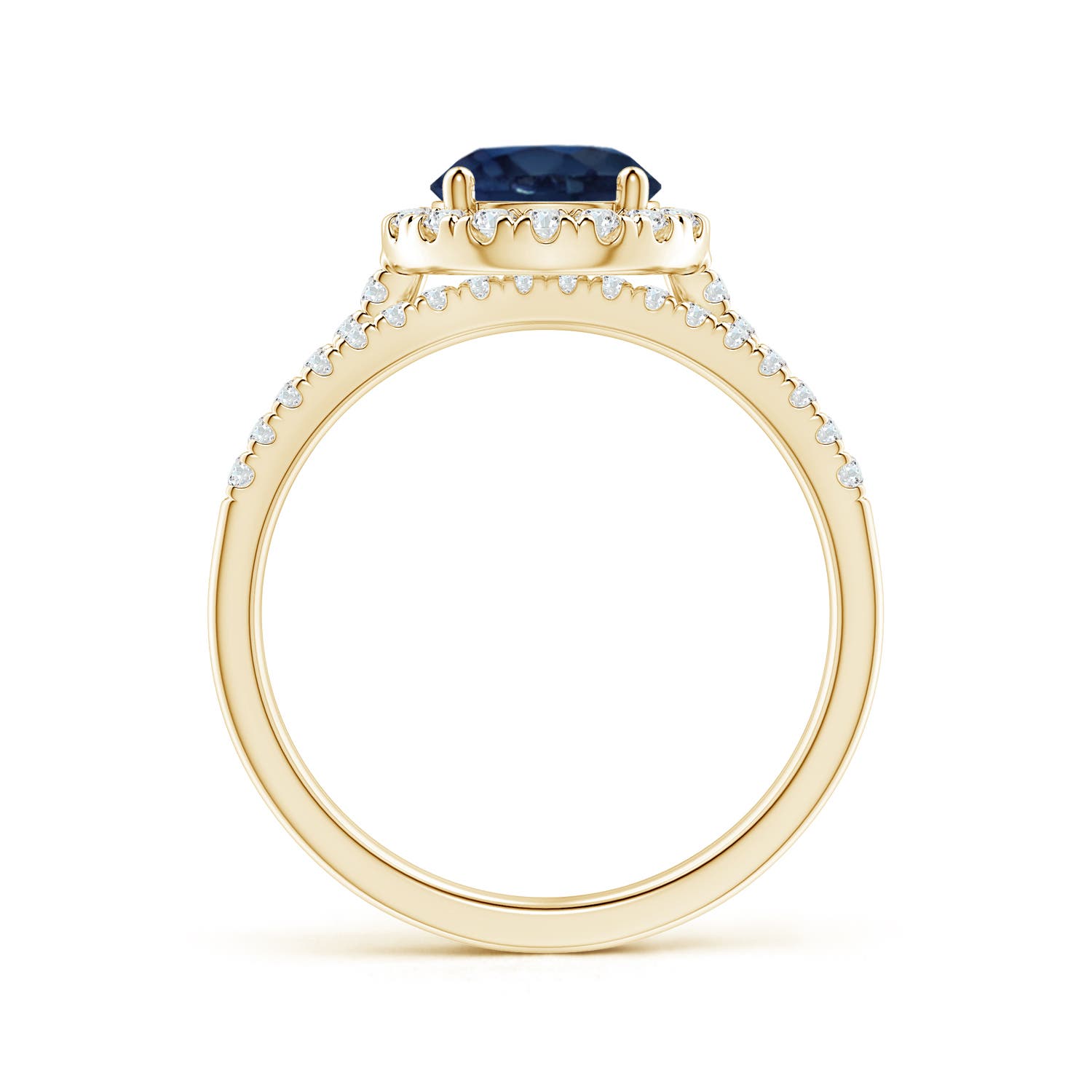 AA - Blue Sapphire / 2.04 CT / 14 KT Yellow Gold