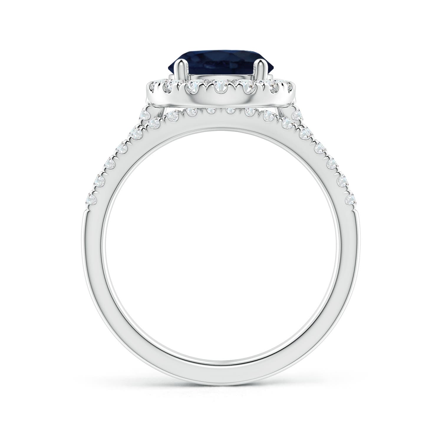 A - Blue Sapphire / 2.73 CT / 14 KT White Gold