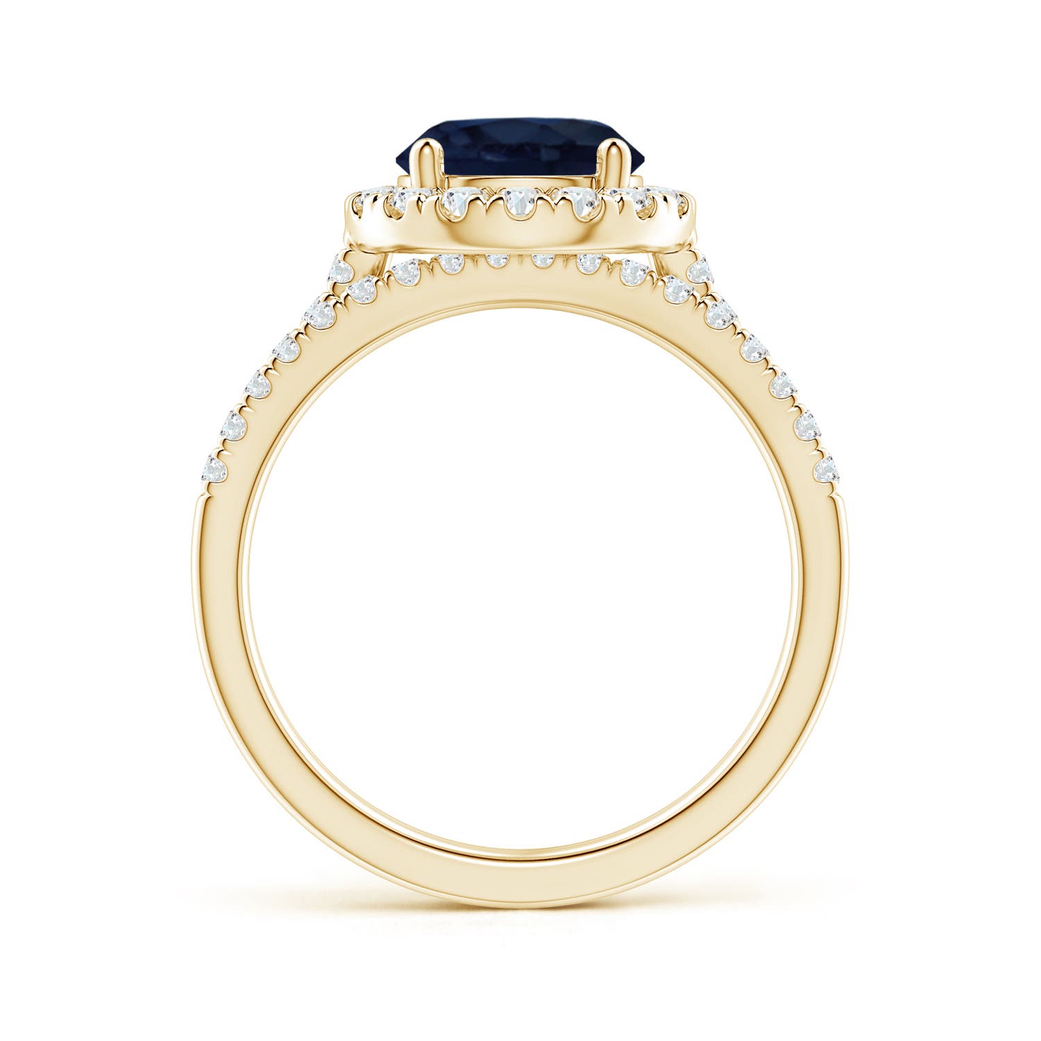 A - Blue Sapphire / 2.73 CT / 14 KT Yellow Gold