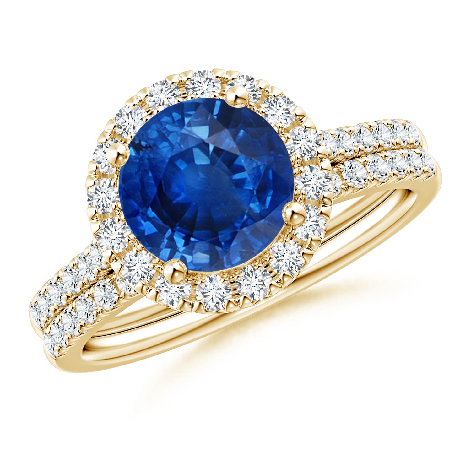 AAA - Blue Sapphire / 2.73 CT / 14 KT Yellow Gold