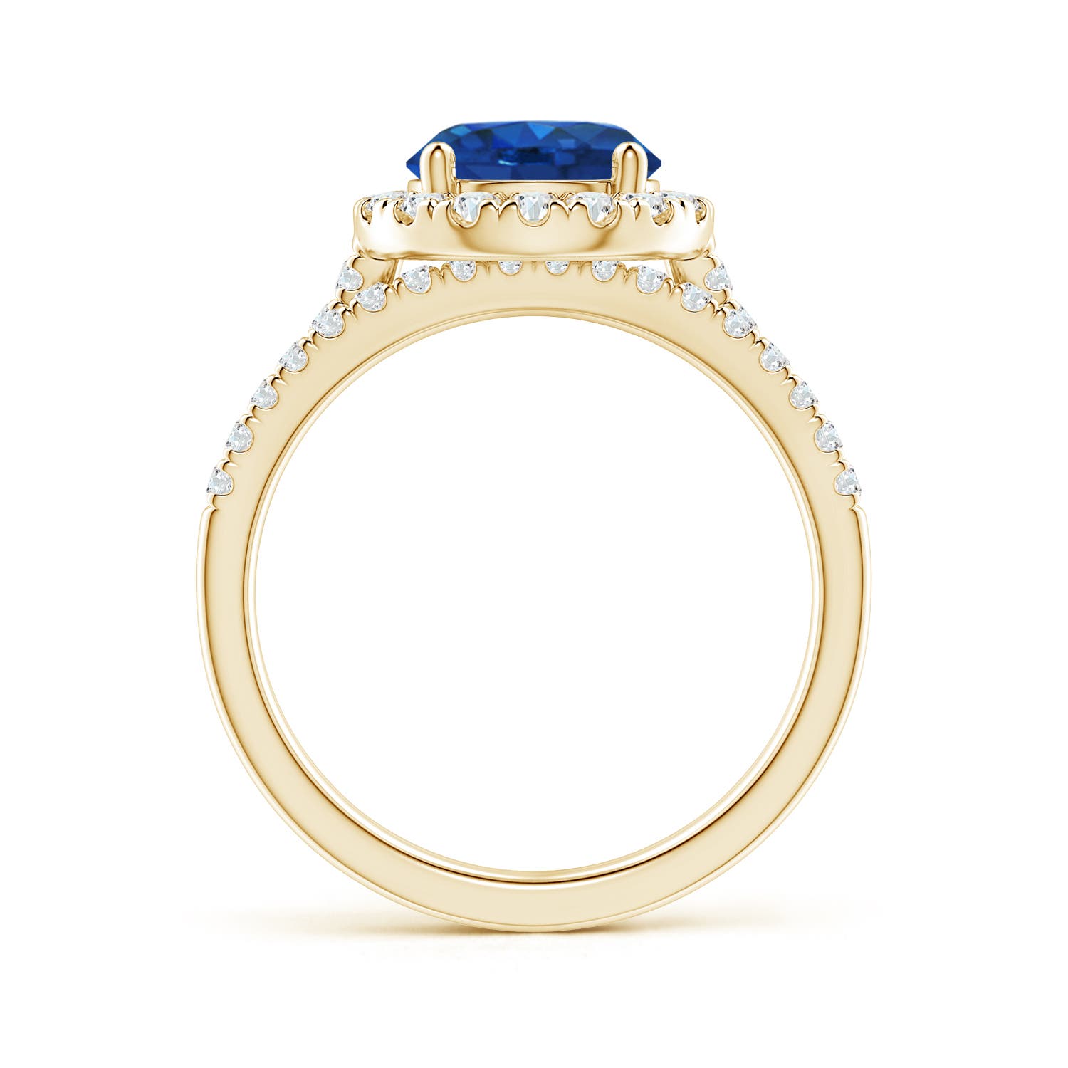 AAA - Blue Sapphire / 2.73 CT / 14 KT Yellow Gold