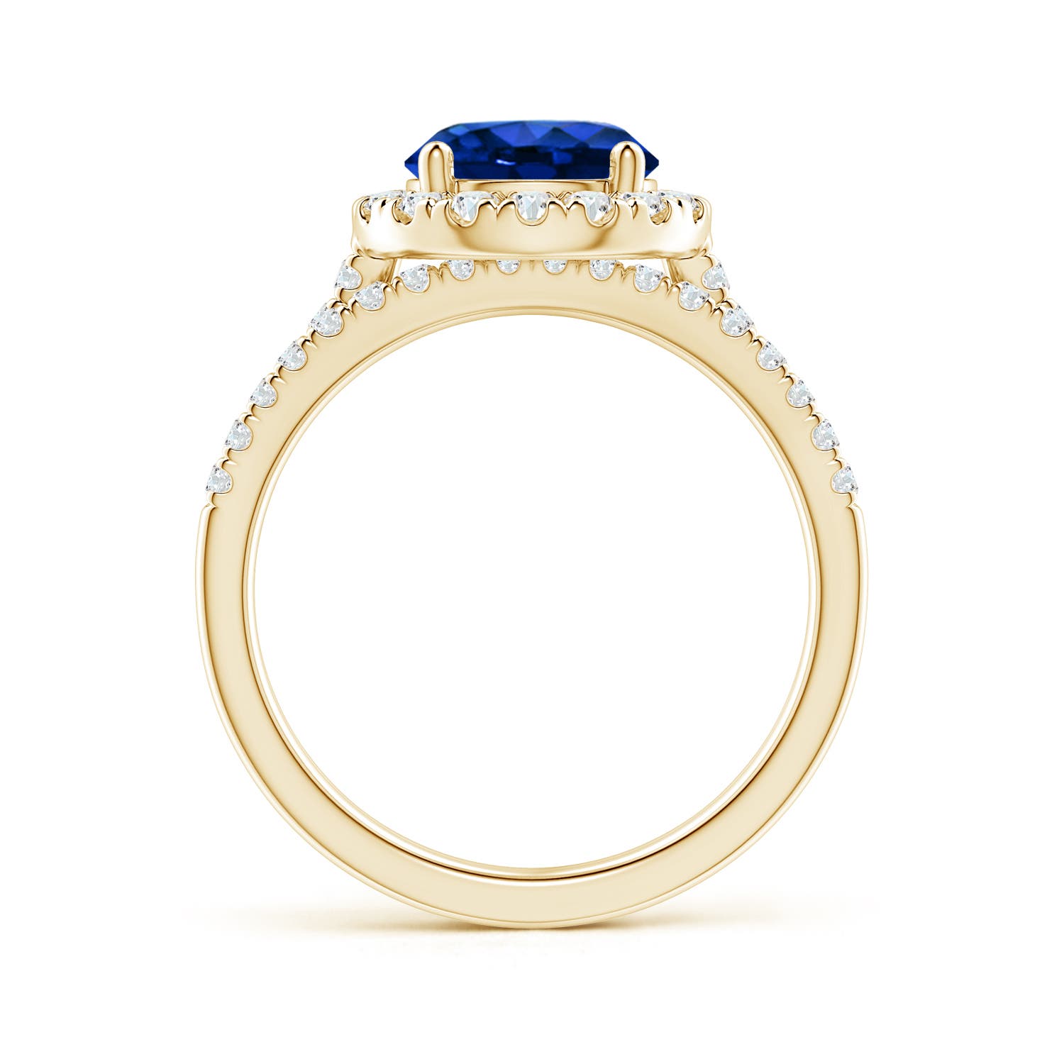 AAAA - Blue Sapphire / 2.73 CT / 14 KT Yellow Gold