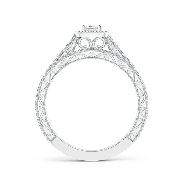 Double-braided Milgrain Hand Woven Wedding Ring Set - HH-HM035
