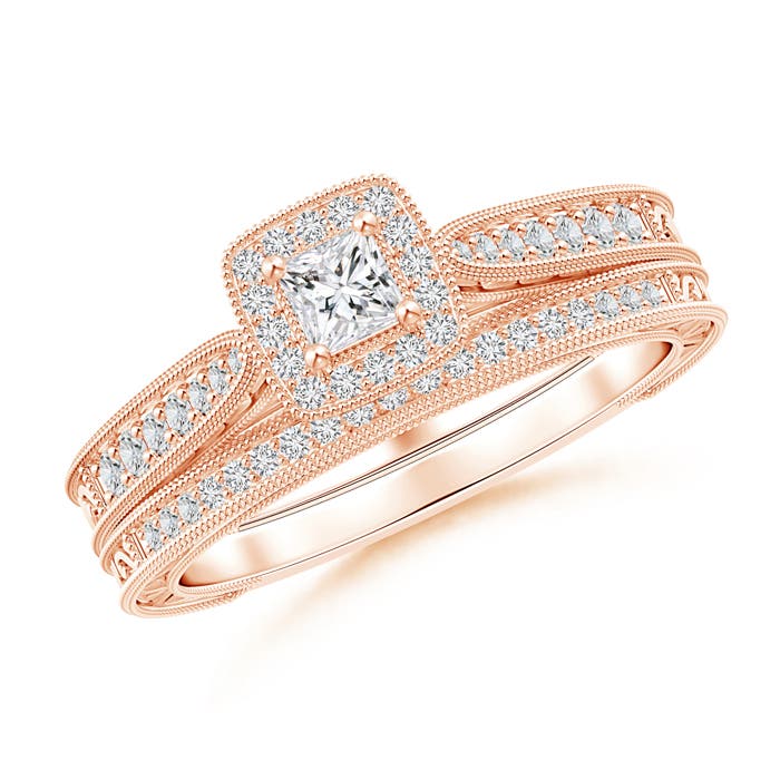 H, SI2 / 0.46 CT / 14 KT Rose Gold