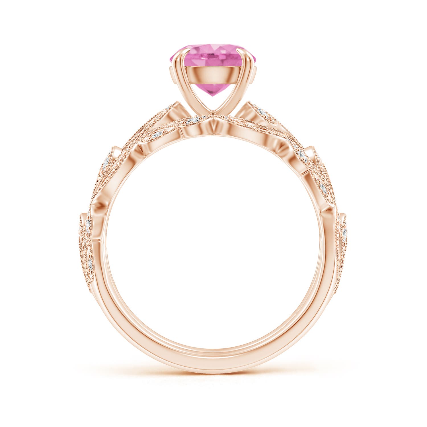 A - Pink Sapphire / 1.83 CT / 14 KT Rose Gold