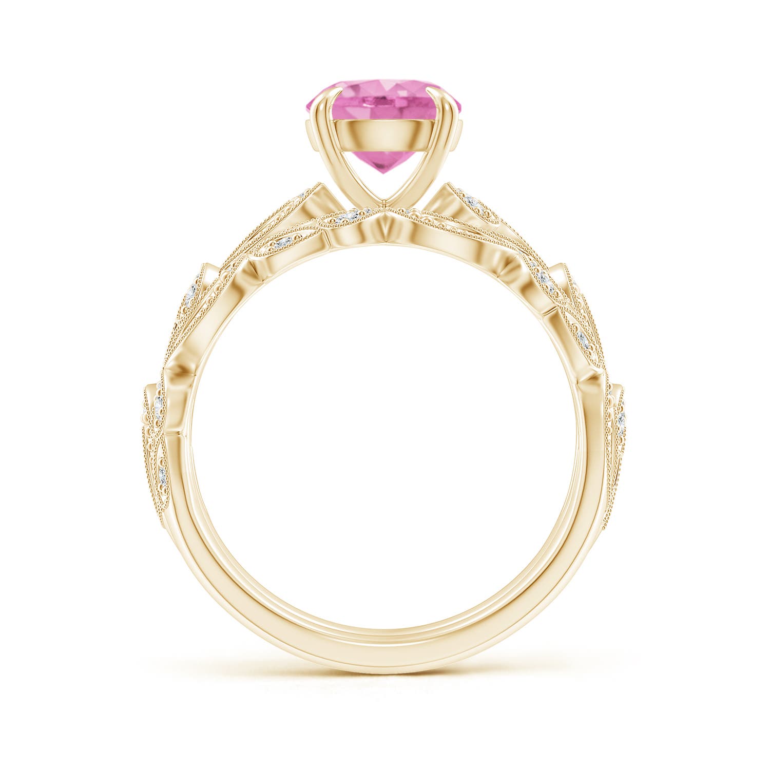 A - Pink Sapphire / 1.83 CT / 14 KT Yellow Gold