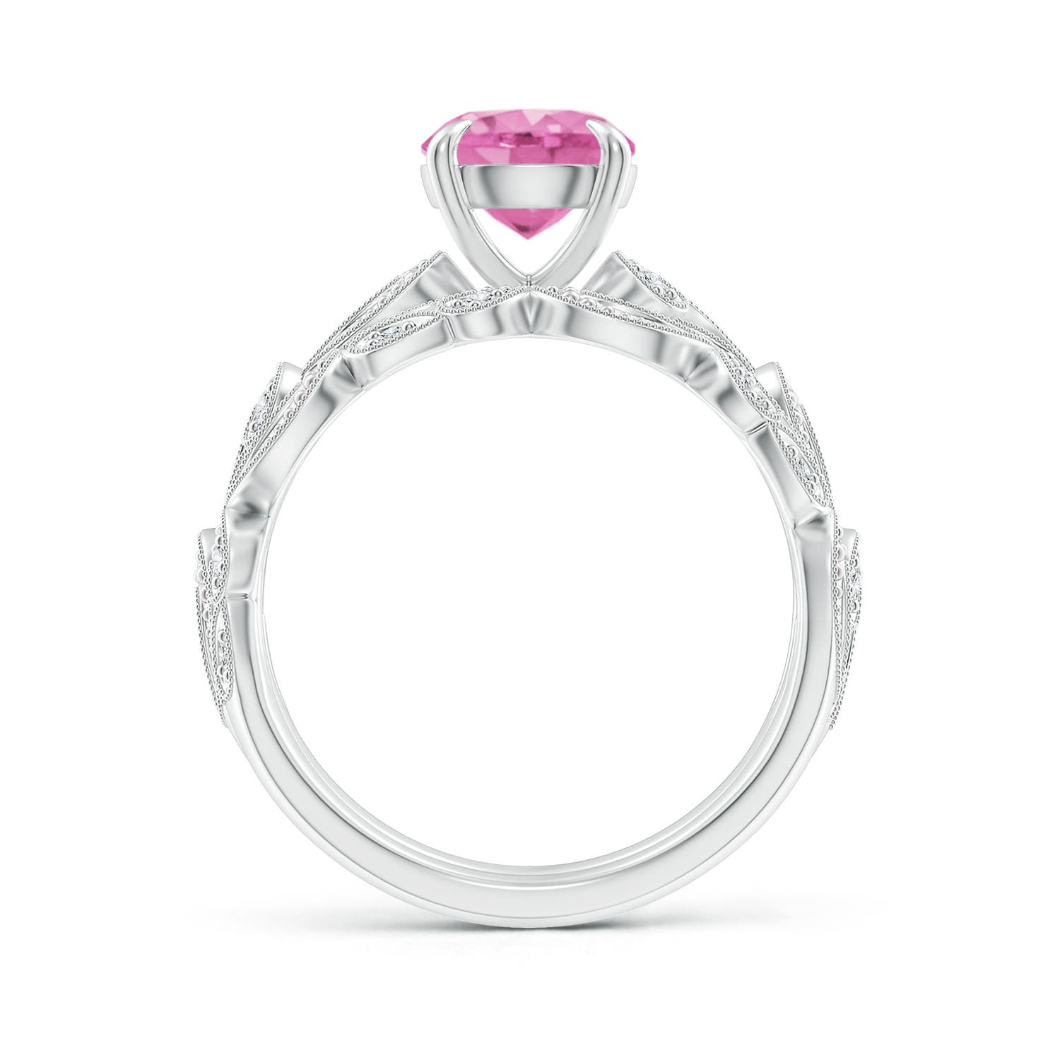 AA - Pink Sapphire / 1.83 CT / 14 KT White Gold