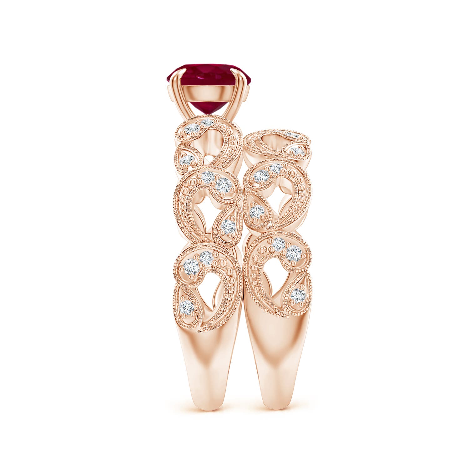 A - Ruby / 1.23 CT / 14 KT Rose Gold