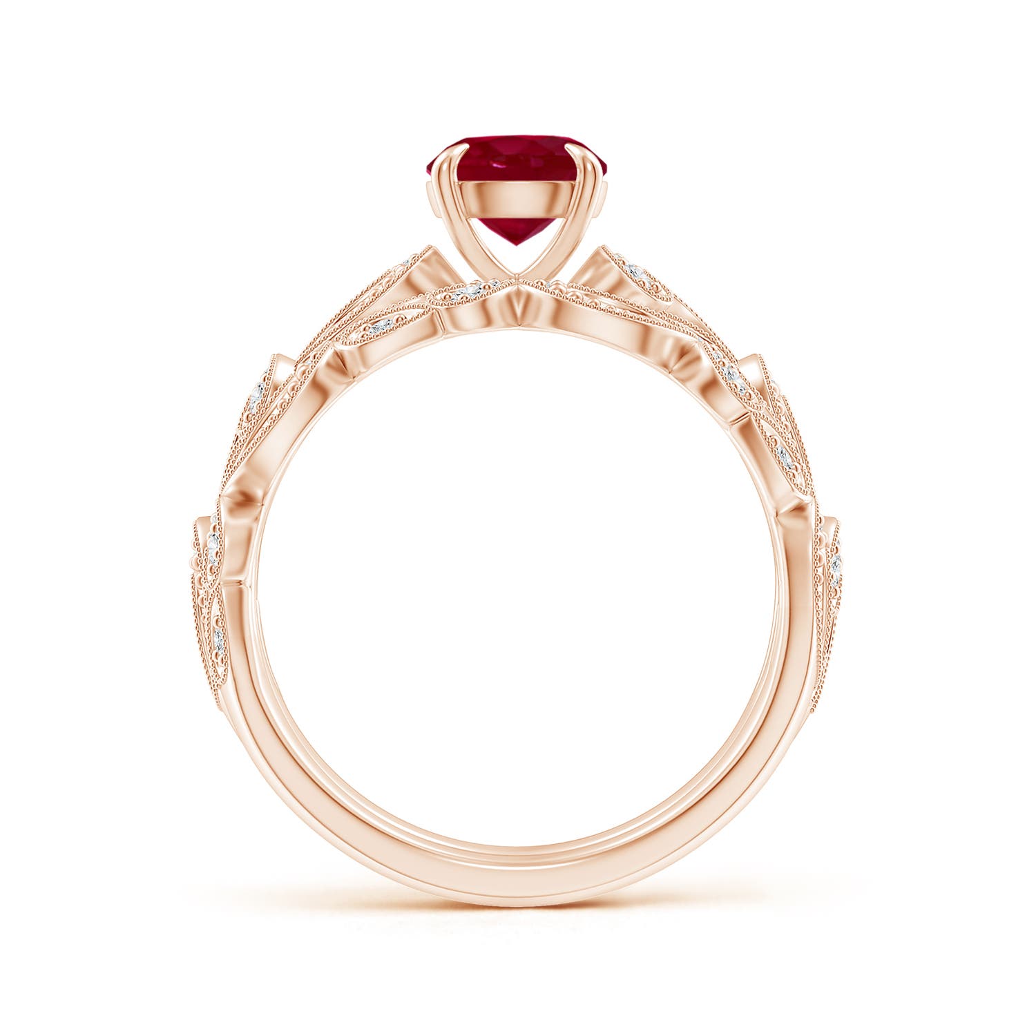 AA - Ruby / 1.23 CT / 14 KT Rose Gold