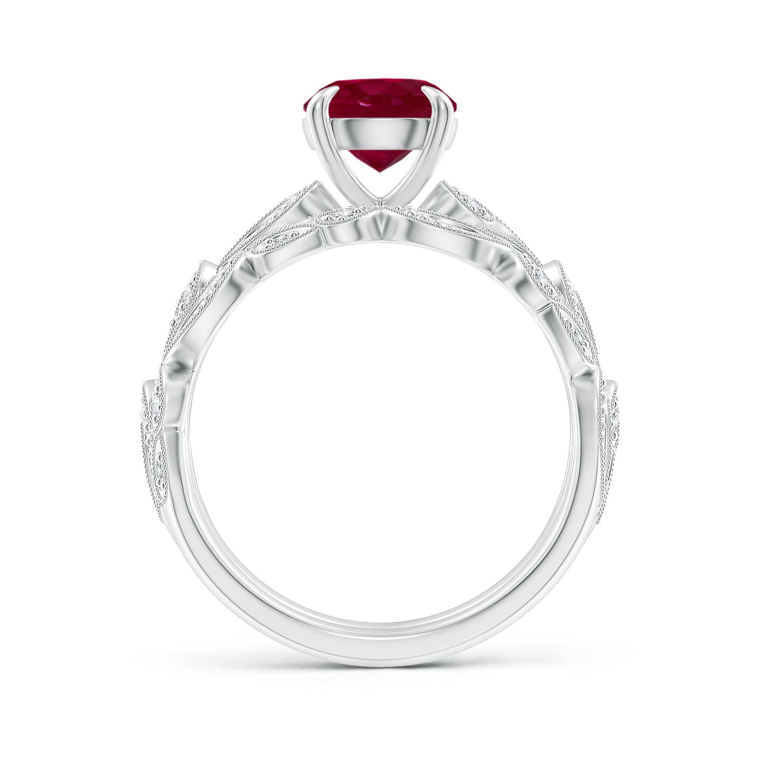 A - Ruby / 1.63 CT / 14 KT White Gold